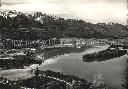 Faakersee Blick vom Taber auf Kerawanken  Kat. Villach