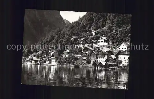 Hallstatt Salzkammergut Alte Haeuser am See Kat. Hallstatt