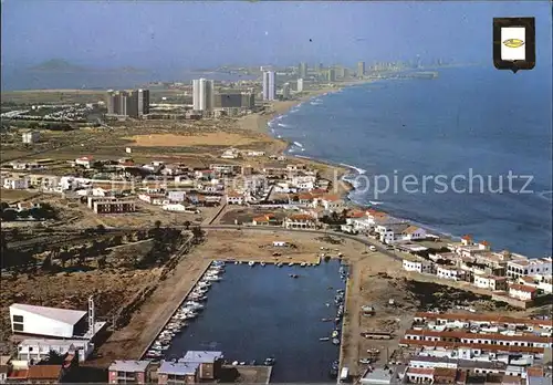 Cartagena Murcia La Manga del Mar Menor Cabo Palos y nuevo Puerto de Cabo Palos Fliegeraufnahme Kat. Cartagena