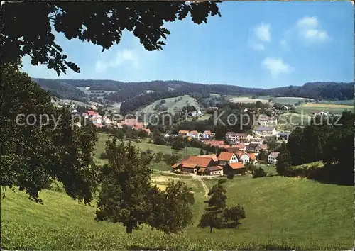 Bonsweiher Panorama Altdeutsche Gaststaette Pension Zum Linnenberg Kat. Moerlenbach