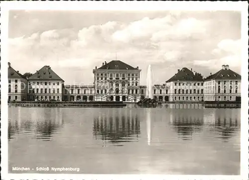 Muenchen Schloss Nymphenburg Fontaene Kat. Muenchen