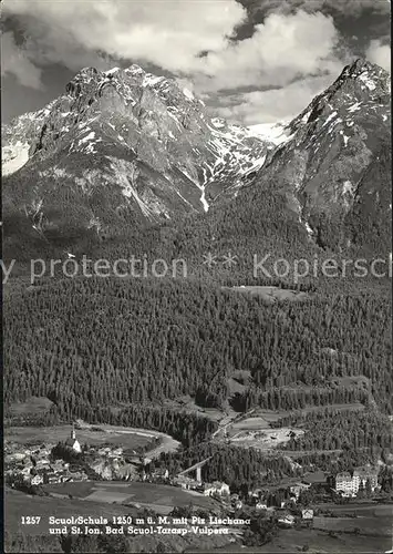 Scuol Tarasp Vulpera Fliegeraufnahme / Scuol /Bz. Inn