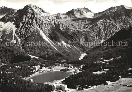 Arosa GR Fliegeraufnahme Obersee Kat. Arosa