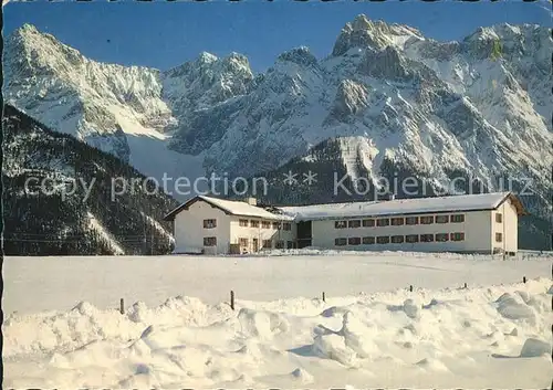 Mittenwald Bayern Ganghofer Jugendherberge Buckelwiesen Kat. Mittenwald