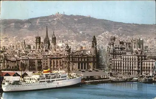 Barcelona Cataluna Hafen Kathedrale Hauptpostamt Kat. Barcelona