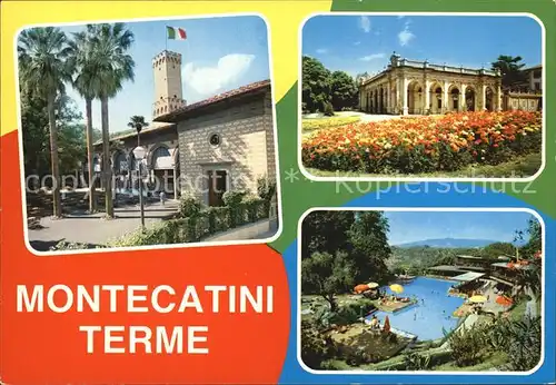 Montecatini Terme Freibad Kurpark Kat. Italien