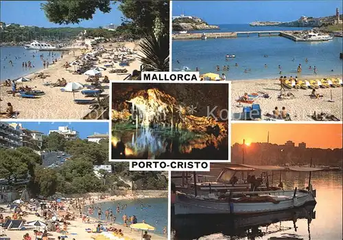 Porto Cristo Strandpartien Grotte Hafen Kat. Mallorca