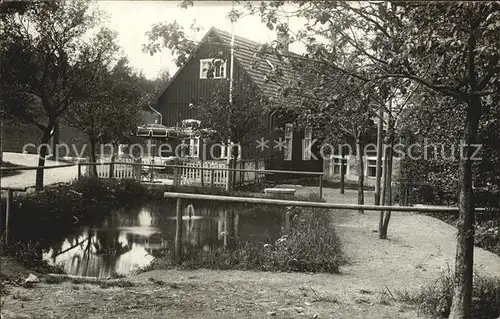 Niederfrauendorf Cafe Waldhaus Kat. Glashuette Sachsen