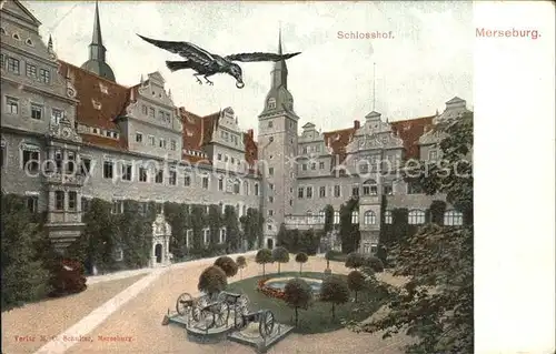 Merseburg Saale Schlosshof Kat. Merseburg