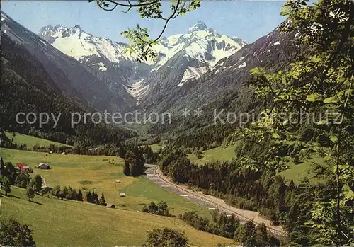 Hirschegg Kleinwalsertal Vorarlberg Spielmannsauertal Kat. Mittelberg