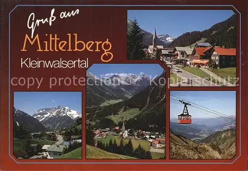 Mittelberg Kleinwalsertal Seilbahn  Kat. Oesterreich