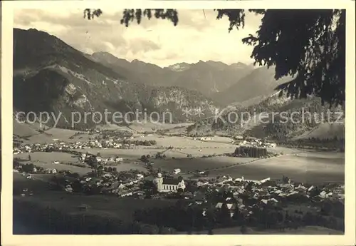 Bad Oberdorf Panorama Kirche Kat. Bad Hindelang