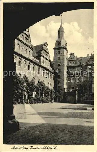 Merseburg Saale Innerer Schlosshof Kat. Merseburg