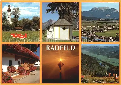 Radfeld Tirol Rattenberg Kirche Panoramen Kapelle Nachtaufnahme Kat. Radfeld Kufstein