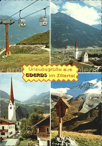 Uderns Gondelbahn Kirche Kat. Uderns