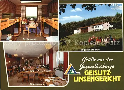 Linsengericht Schlafraum Jugendherberge Speiseraum Kat. Linsengericht