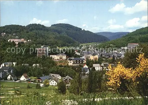 Bad Laasphe Teilansicht Kurstadt Wittgensteiner Bergland Waldland Kat. Bad Laasphe