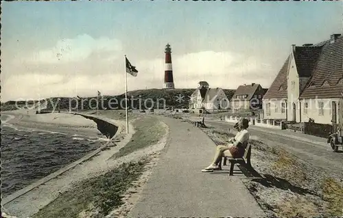 Hoernum Sylt Uferpromenade Nordseebad Leuchtturm Kat. Hoernum (Sylt)