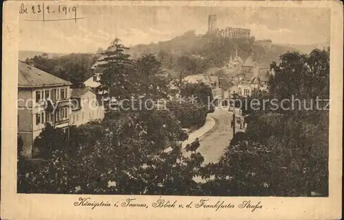 Koenigstein Taunus Blick von der Frankfurter Strasse Kat. Koenigstein im Taunus