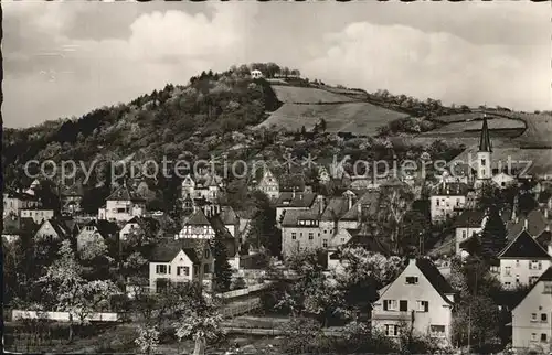 Bensheim Bergstrasse Ortsansicht mit Kirche Kirchberg Kat. Bensheim