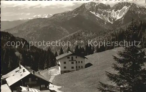 Spitzingsee Berggasthaus Untere Maxlraineralm Alpenpanorama Kat. Schliersee