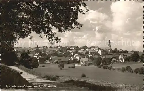 Grafenhausen Schwarzwald Ortsansicht mit Kirche Kat. Grafenhausen