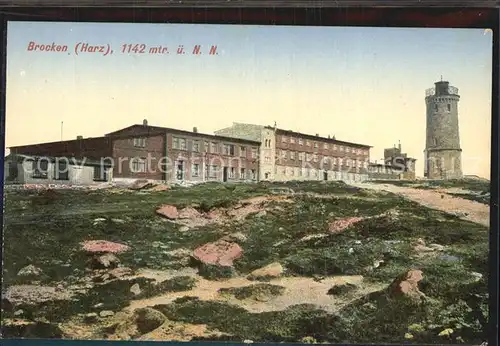 Brocken Harz Brockenhotel Aussichtsturm Kat. Wernigerode