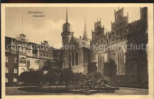 Merseburg Saale Schlosshof Kat. Merseburg