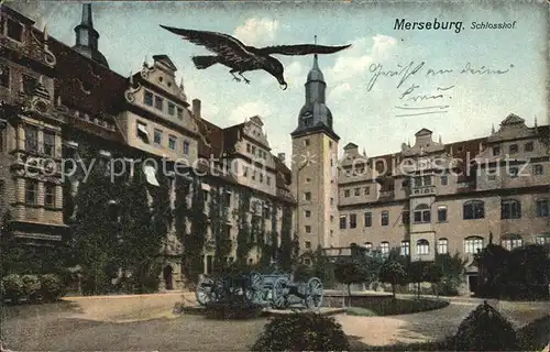 Merseburg Saale Schlosshof Kat. Merseburg