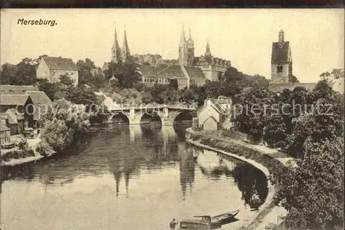 Merseburg Saale Schloss Bruecke Kat. Merseburg