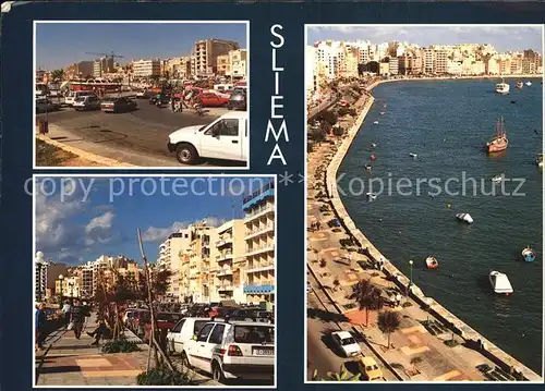 Sliema Strand Strassenpartie Kat. Sliema