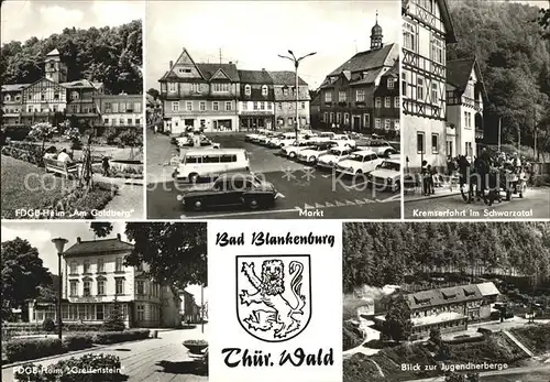 Bad Blankenburg Jugendherberge Kremserfahrt Markt  Kat. Bad Blankenburg