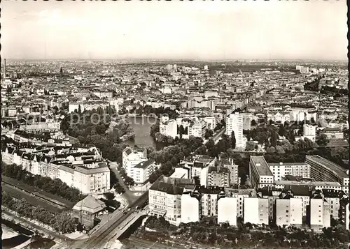 Charlottenburg Lietzensee vom Funkturm gesehen Kat. Berlin