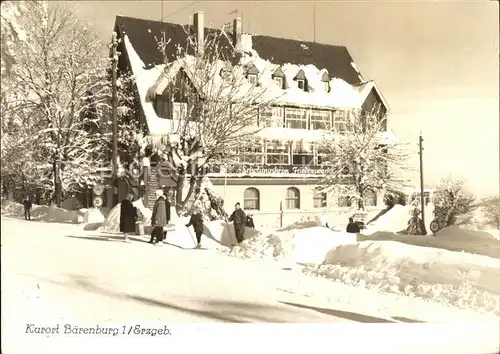 Baerenburg Sachsen Erholungsheim Friedenswache im Winter Kat. Altenberg