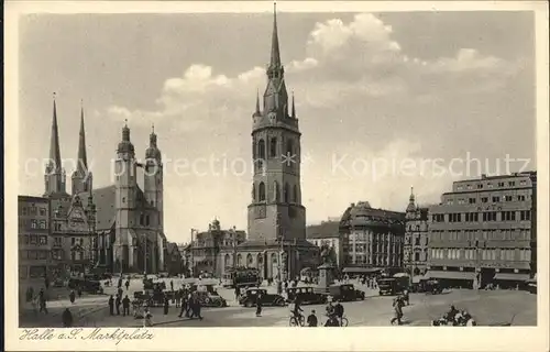 Halle Saale Marktplatz Kat. Halle