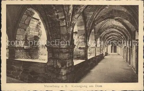 Merseburg Saale Kreuzgang am Dom Kat. Merseburg