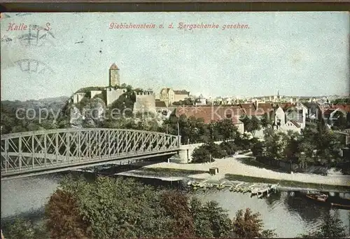 Halle Saale Burg Giebichenstein Bergschenke Kat. Halle