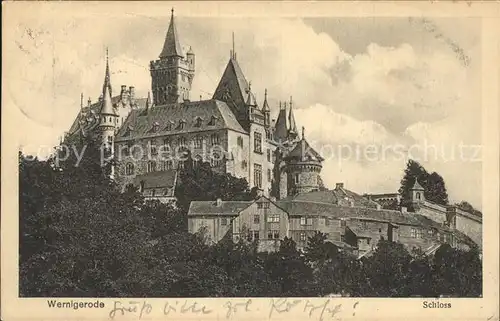 Wernigerode Harz Schloss Kat. Wernigerode