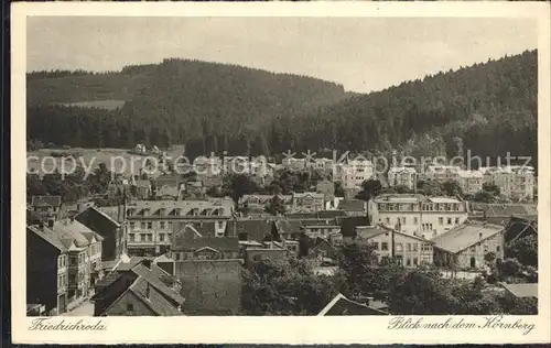 Friedrichroda Blick zum Koernberg Kat. Friedrichroda