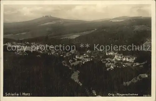 Schierke Harz Fliegeraufnahme Kat. Schierke Brocken