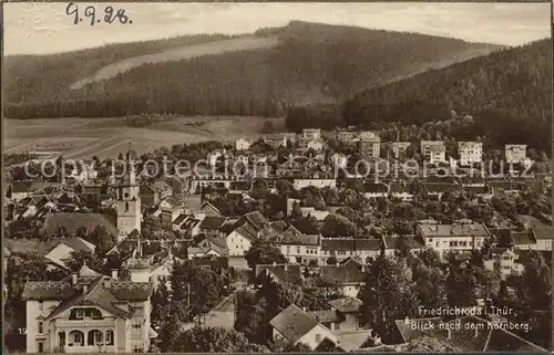 Friedrichroda Blick zum K?rnberg Kat. Friedrichroda