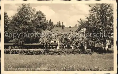 Friedrichroda Gasthaus Klostermuehle Kat. Friedrichroda