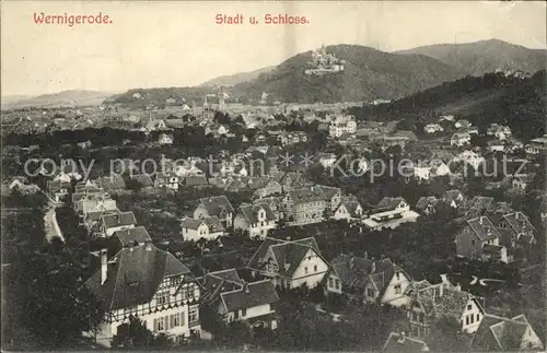 Wernigerode Harz Stadt Schloss Kat. Wernigerode