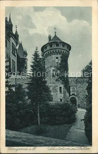 Wernigerode Harz Schusterturm mit Falltor Kat. Wernigerode