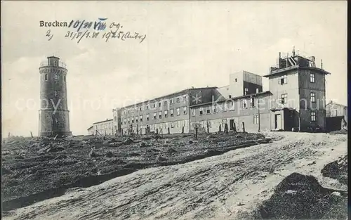 Brocken Brockenhotel Aussichtsurm Observatorium Kat. Wernigerode