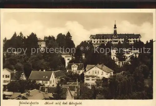 Friedrichroda Blick auf das Kurhaus Kat. Friedrichroda