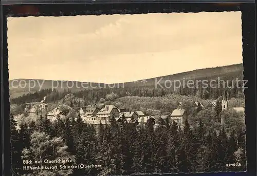 Schierke Harz Blick auf Oberschierke Kat. Schierke Brocken