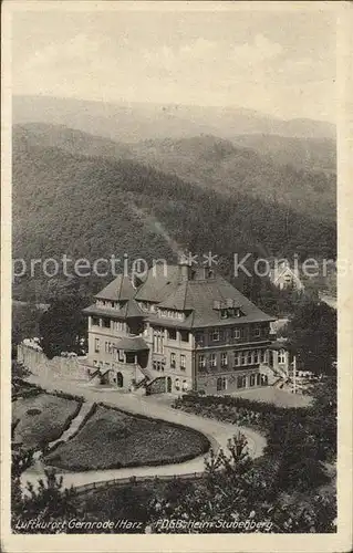 Gernrode Harz FDGB Heim Stubenberg  Kat. Gernrode Harz