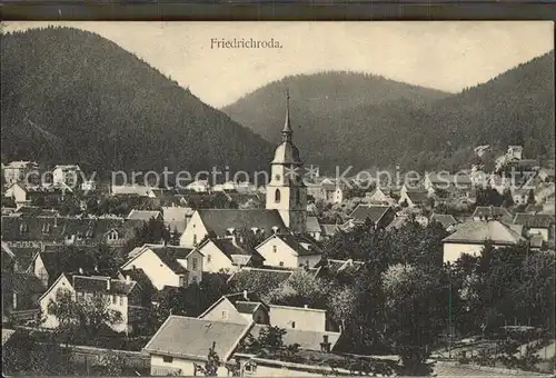 Friedrichroda Ortsansicht  Kat. Friedrichroda