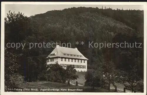 Schwarzburg Thueringer Wald Jugendherberge Hans Breuerhaus Kat. Schwarzburg